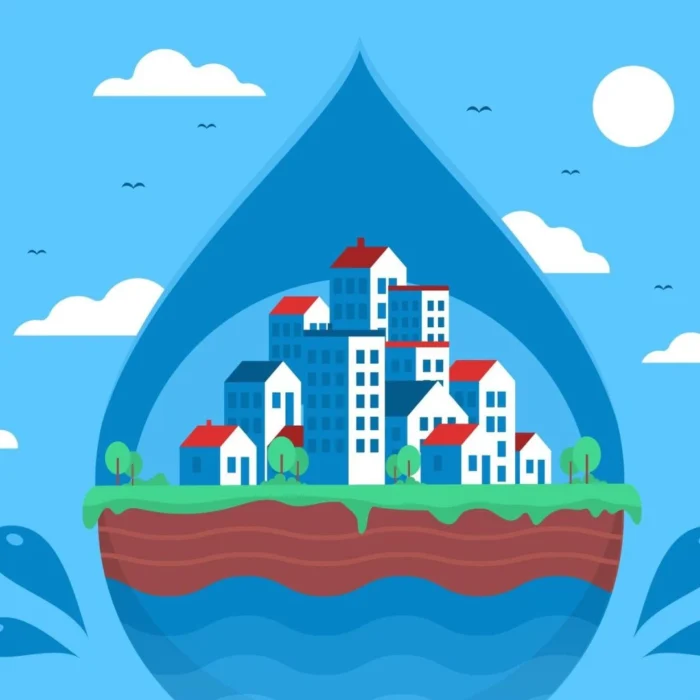 Rainwater Harvesting Illustration